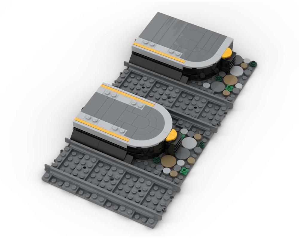 LEGO MOC-258579 Brick Cross two track plattform ending extension by ...