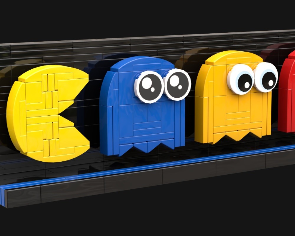 LEGO MOC-258637 Pac-Man and Ghosts Brick-built Characters Display by ...