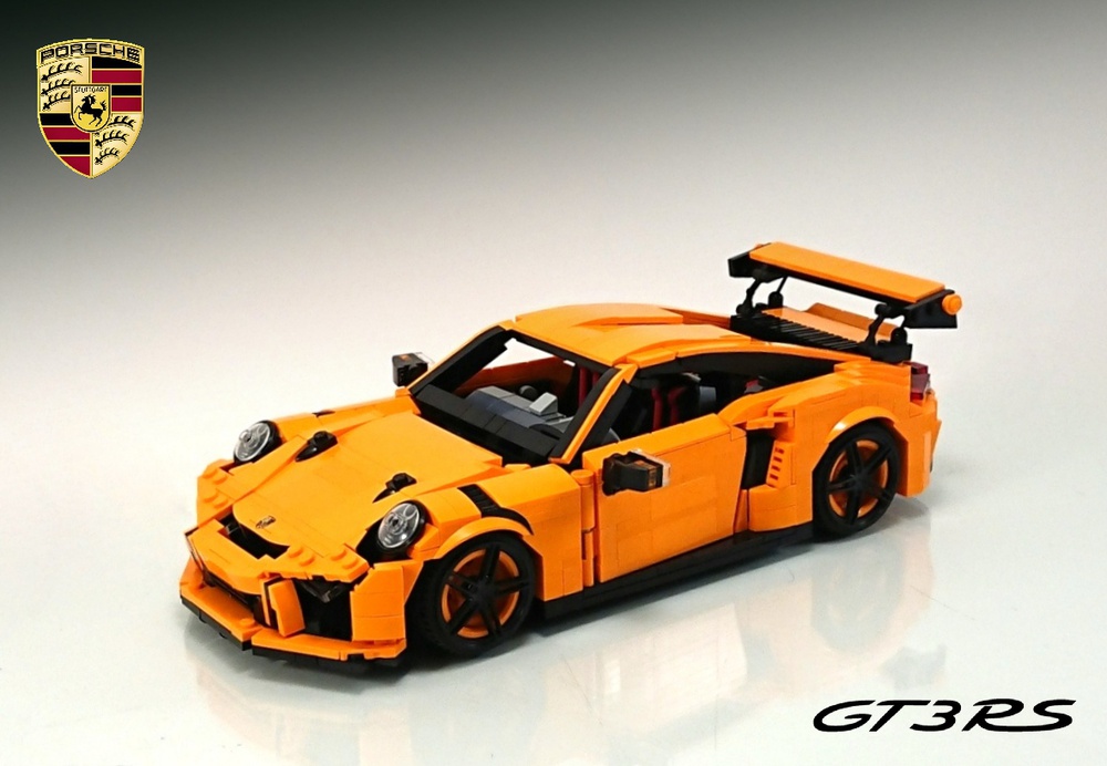 LEGO MOC Porsche 911 (992) GT3 RS - LBG/Red/White/Yellow by thegbrix