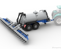 Slurry Tanker with Spreader for lego city tractor 60498