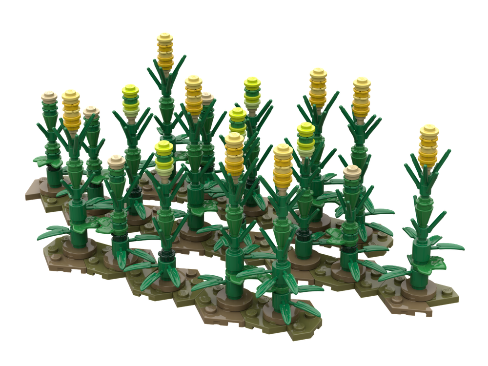 LEGO MOC-258665 Field Corn by Blockross | Rebrickable - Build with LEGO