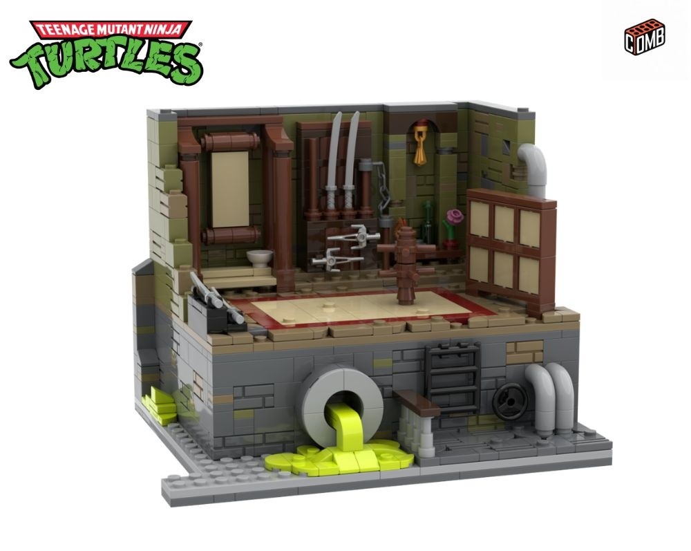 LEGO MOC-258699 TMNT Master Splinters Sewer Dojo Diorama -Sewer Lair ...