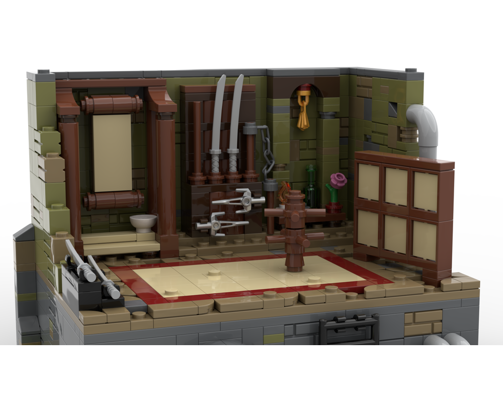 LEGO MOC-258699 TMNT Master Splinters Sewer Dojo Diorama -Sewer Lair ...