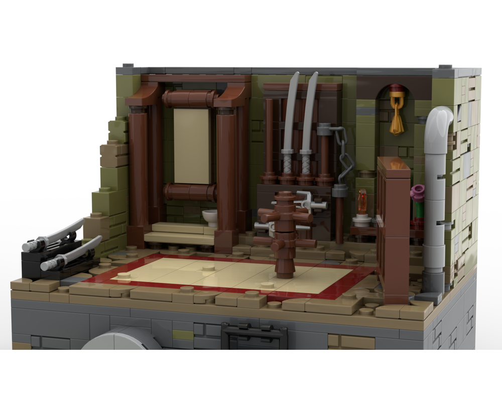 LEGO MOC-258699 TMNT Master Splinters Sewer Dojo Diorama -Sewer Lair ...