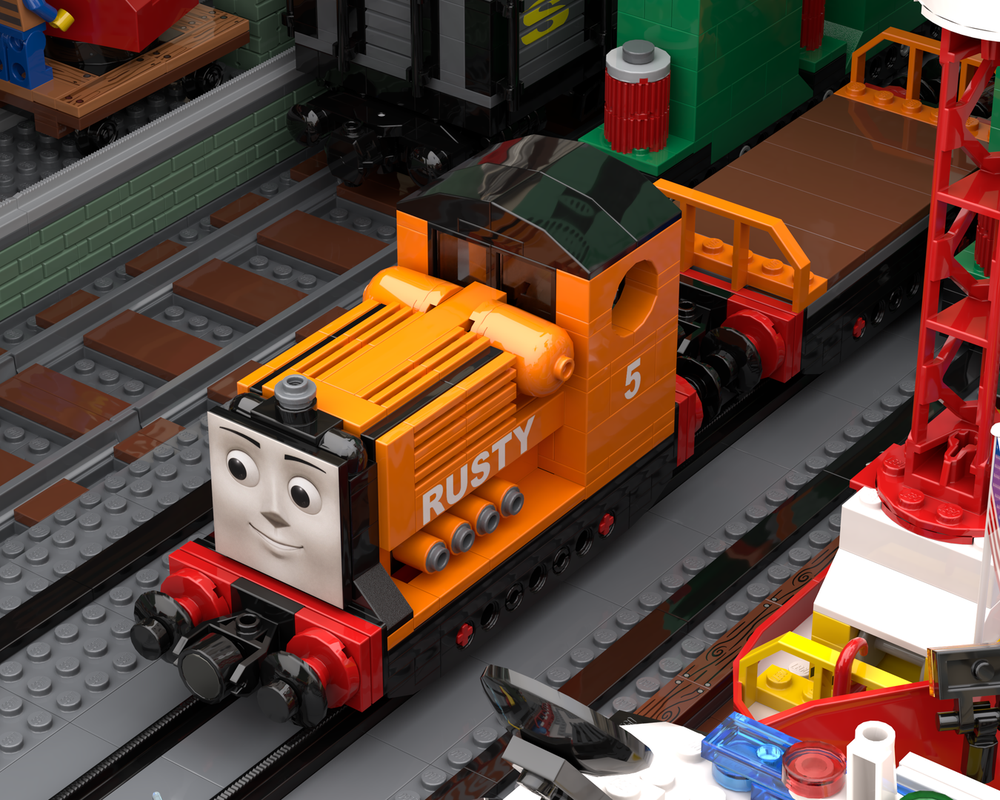 LEGO MOC-258968 Rusty the Narrow Gauge Maintenance Diesel Engine by ...