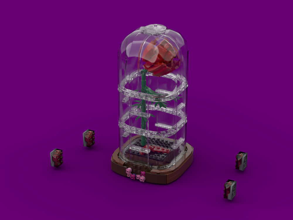 LEGO MOC-25909 Enchanted Rose Light by Victaven | Rebrickable - Build ...