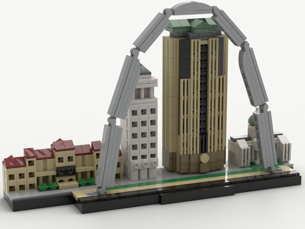 LEGO MOC-25918 St. Louis Skyline (Architecture 2019) | Rebrickable - Build with LEGO