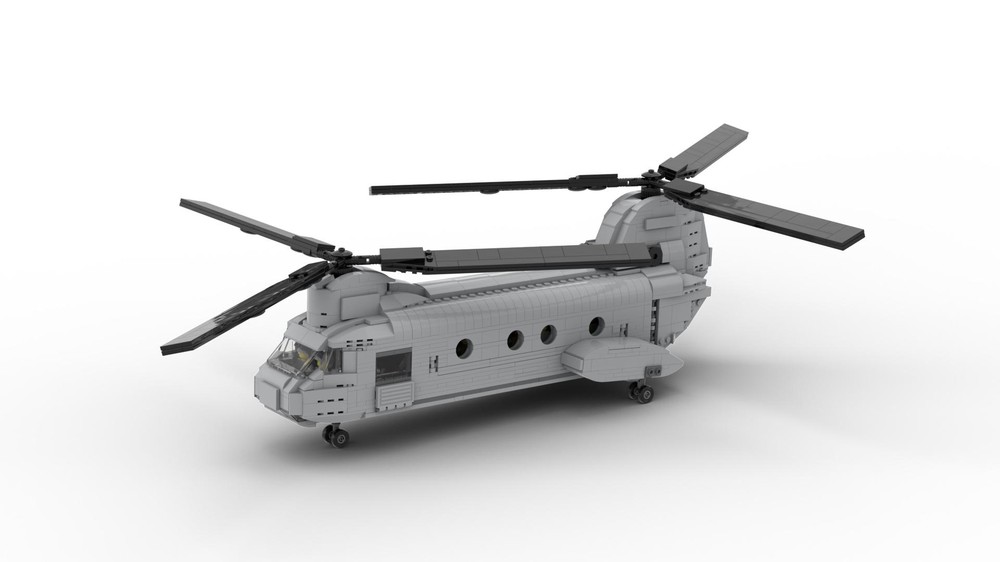 Arthur procedure decaan LEGO MOC Boeing CH-46 Sea Knight | 1:33 Minifigure Scale by DarthDesigner |  Rebrickable - Build with LEGO
