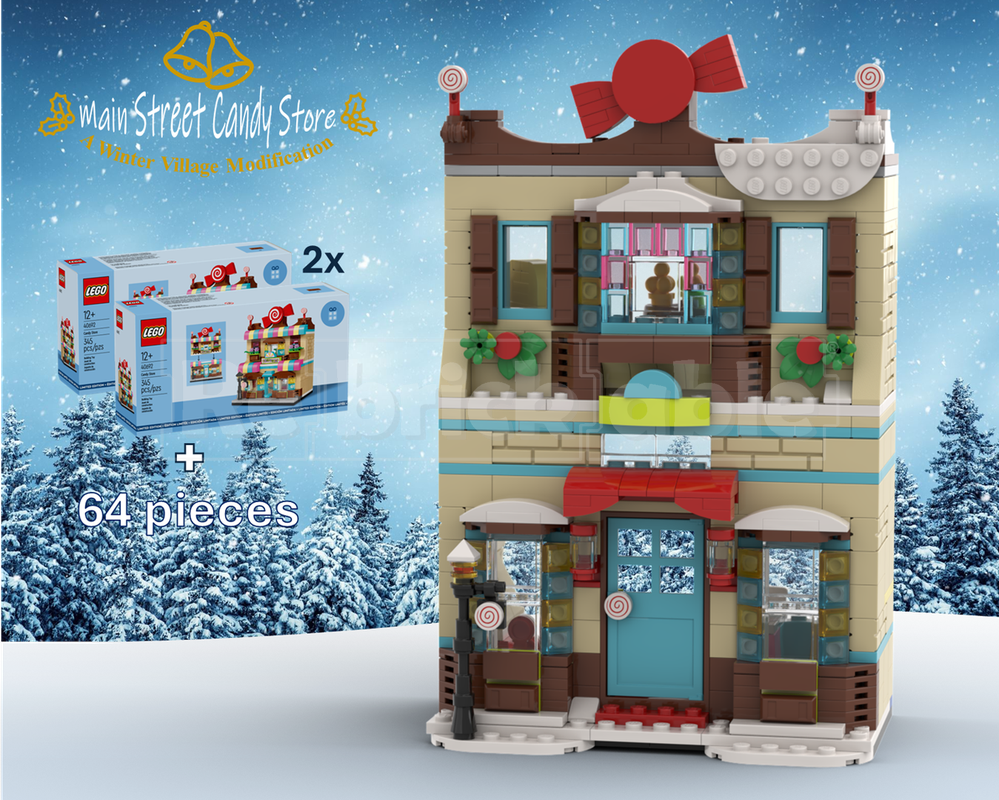 LEGO MOC-259496 Main Street Candy Store by brickholmbuilds ...