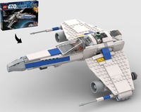 New Republic E-Wing Starfighter - Alternate Build of 75460 X Wing Starfighter