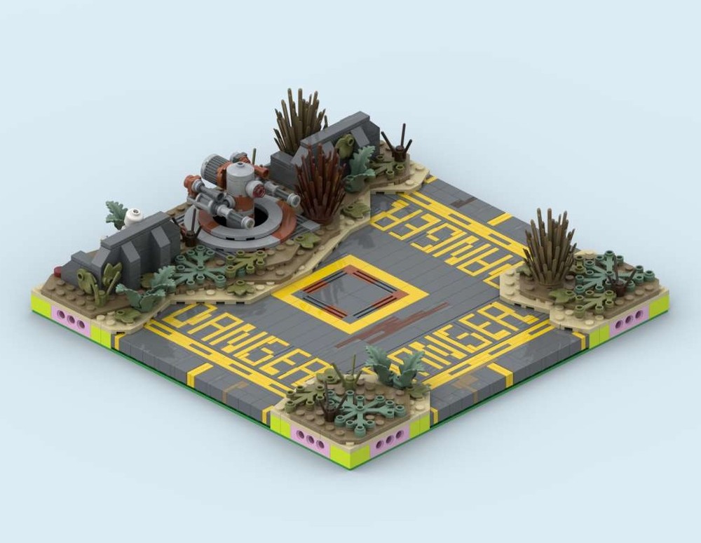 LEGO MOC-259618 MILS Wasteland Road T-Intersection 16 Studs Wide ...