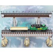 Box Girder Bridge and 3-Wide Train
