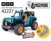 42227 Jeep® Wrangler Rubicon SUV RC MOD for Power Function & BuWizz Mortors