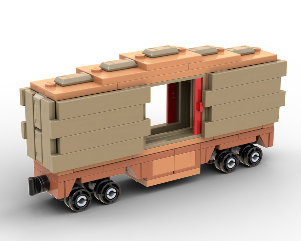 LEGO MOC-259859 3-wide tanker, boxcar, and caboose by Thomus_Bean ...