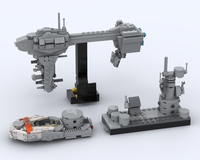 Nebulon B Frigate Midi-Scale + Rebel Speeder and Outpost 75440 Alt Build