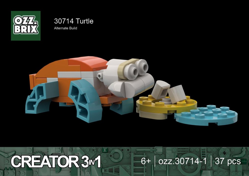 LEGO MOC-260136 30714 Turtle by ozz.brix | Rebrickable - Build with LEGO
