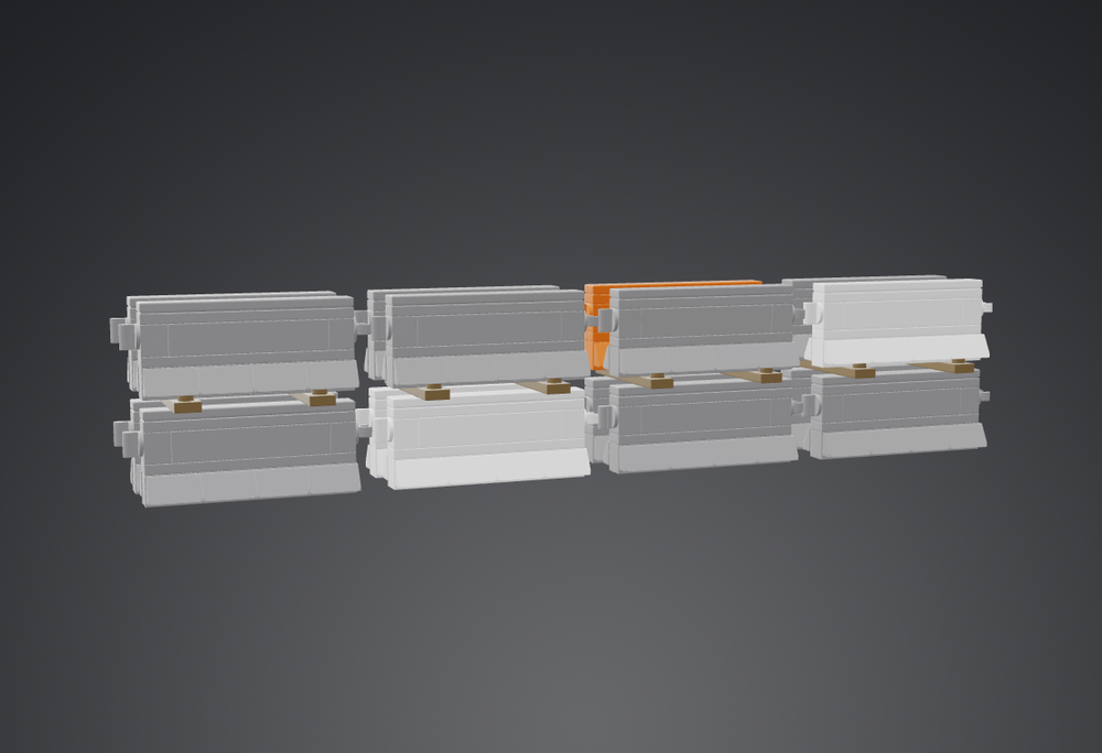 LEGO MOC-260152 Precast Concrete Barrier Load Add-On for Heavy-Duty ...