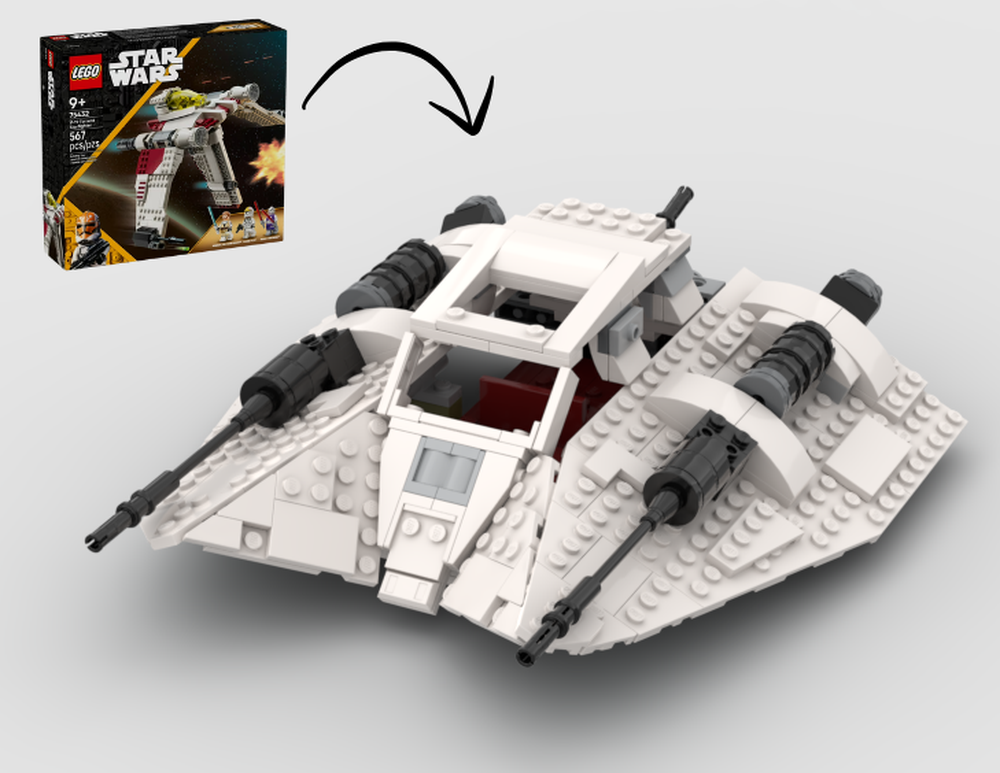 LEGO MOC-260259 Snowspeeder Alternate Build Using Set 75432 by