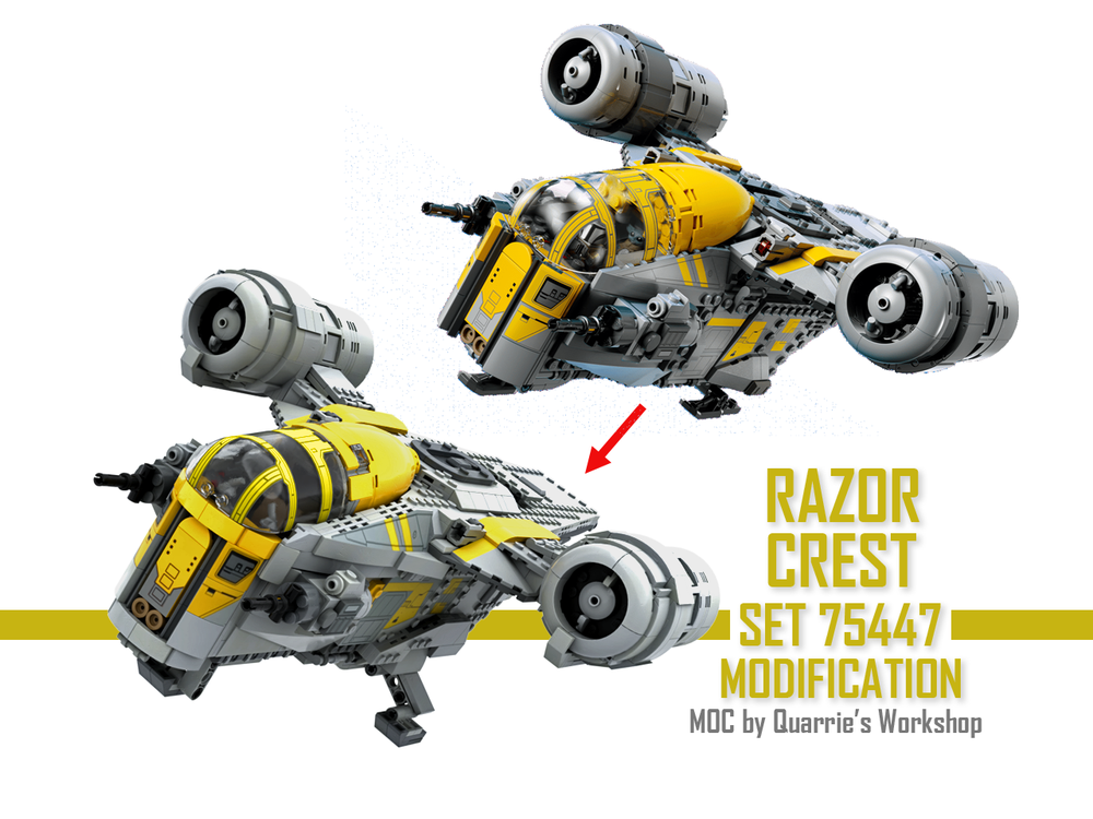 LEGO MOC-260402 Razor Crest MOD 2026 by Quarries Workshop