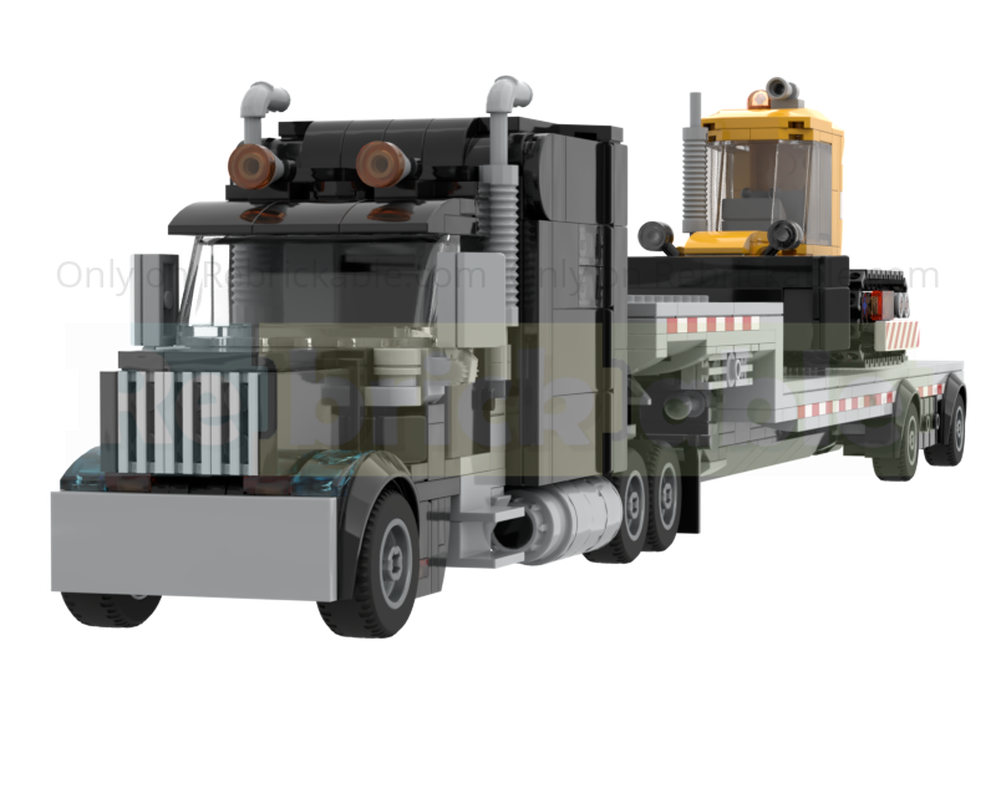 LEGO MOC-260429 Generic Semi-Truck by Goldblast | Rebrickable - Build ...