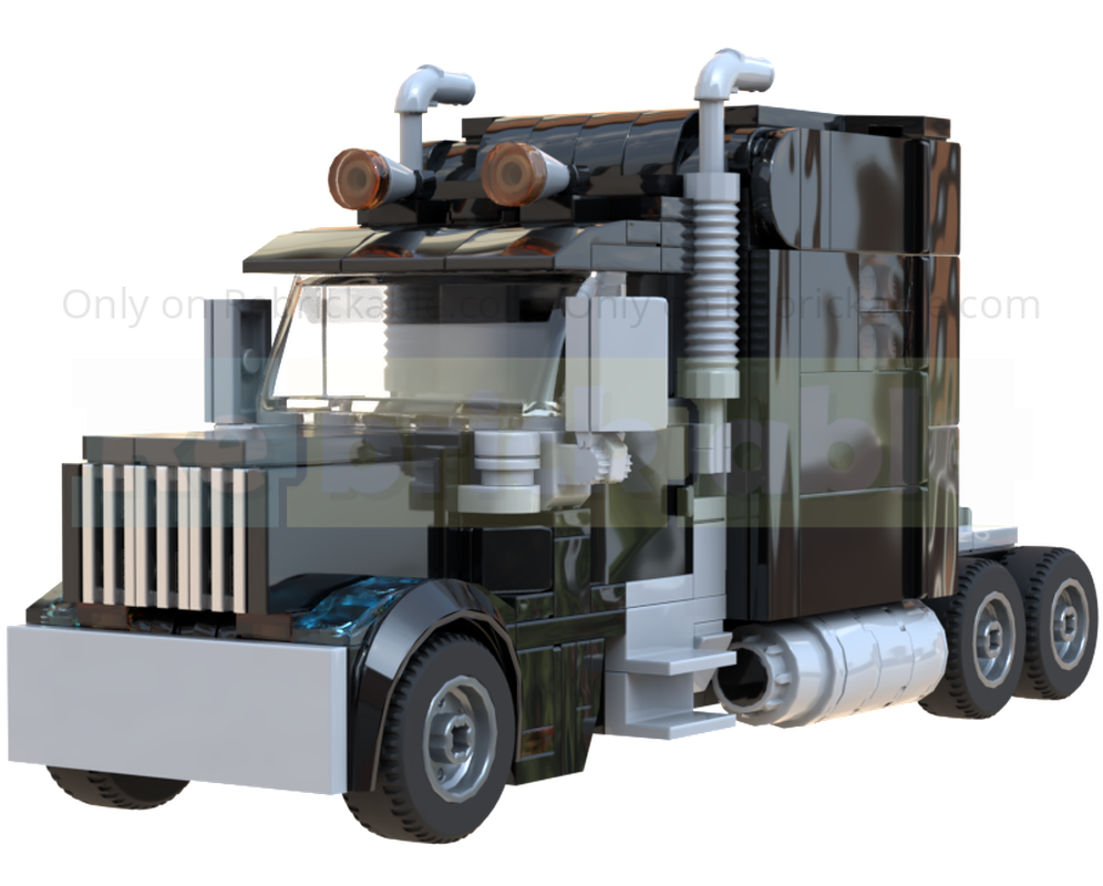 LEGO MOC-260429 Generic Semi-Truck by Goldblast | Rebrickable - Build ...