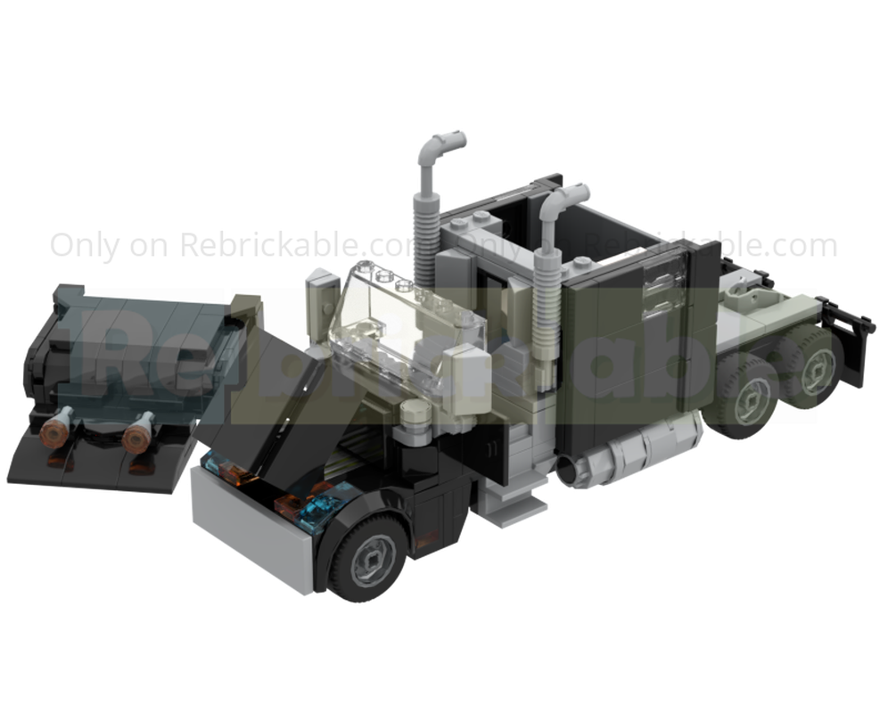 LEGO MOC-260429 Generic Semi-Truck by Goldblast | Rebrickable - Build ...