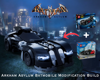 Arkham Asylum Batmobile Modification Build of Sets 76333 and 60486