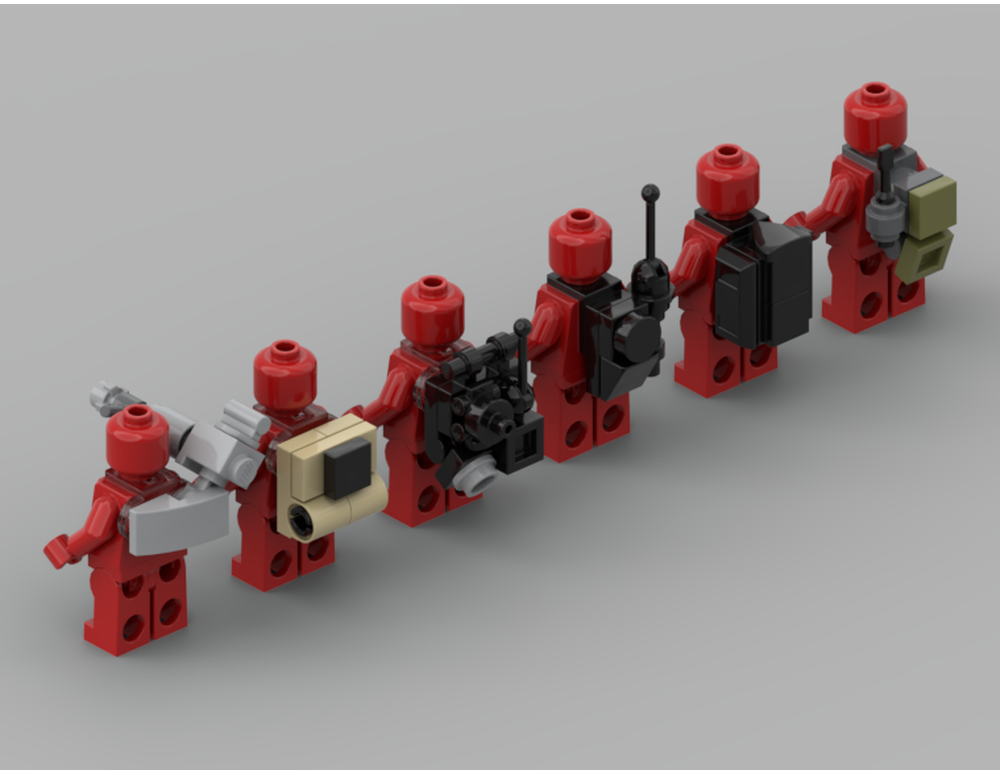 LEGO MOC-260573 Backpack equipment collection by Krieg_15 | Rebrickable ...