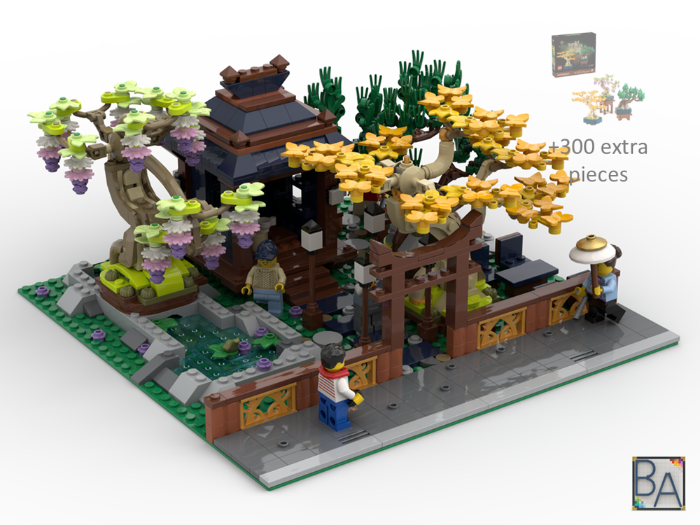 LEGO MOC-260577 Tea Garden - Modification of Set 10373 by Brick
