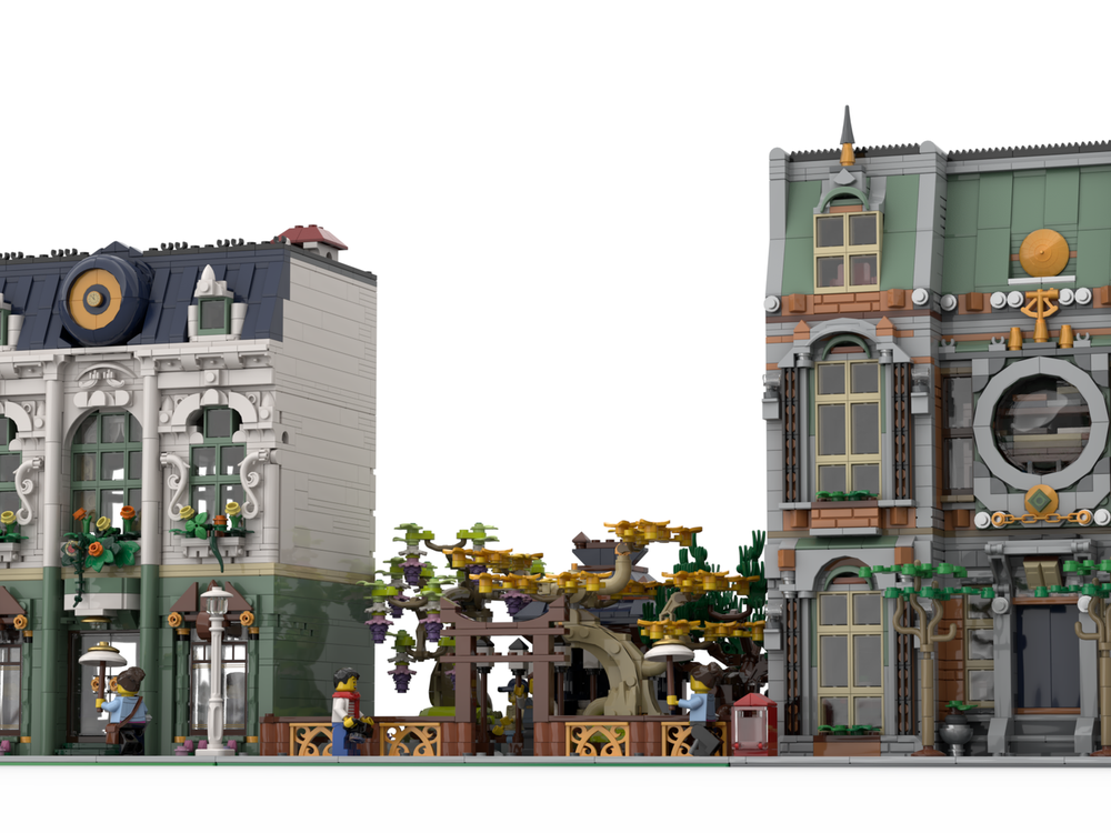 LEGO MOC-260577 Tea Garden - Modification of Set 10373 by Brick