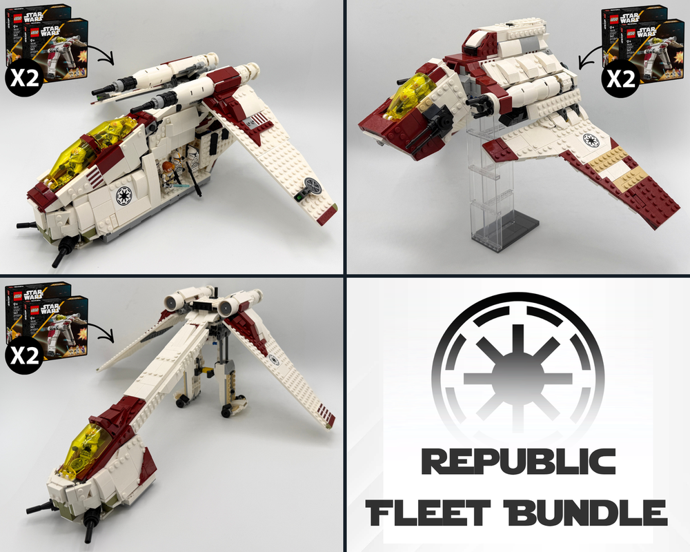 LEGO MOC-260648 Republic Fleet Bundle (Alternate Models using 2x