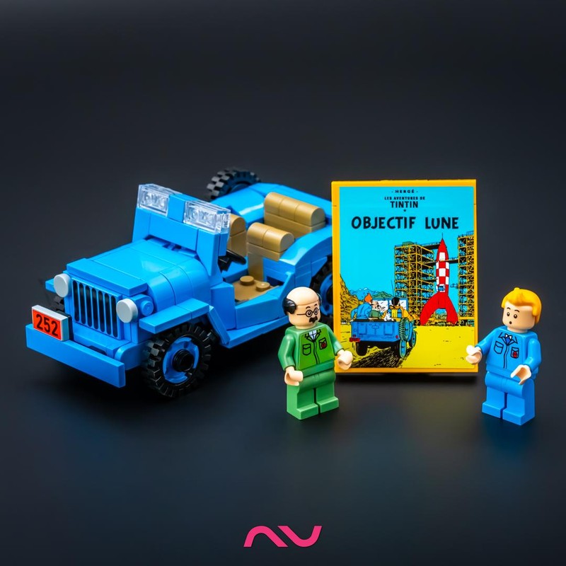 LEGO MOC-260714 The blue Jeep (TinTin: Destination Moon) by NV
