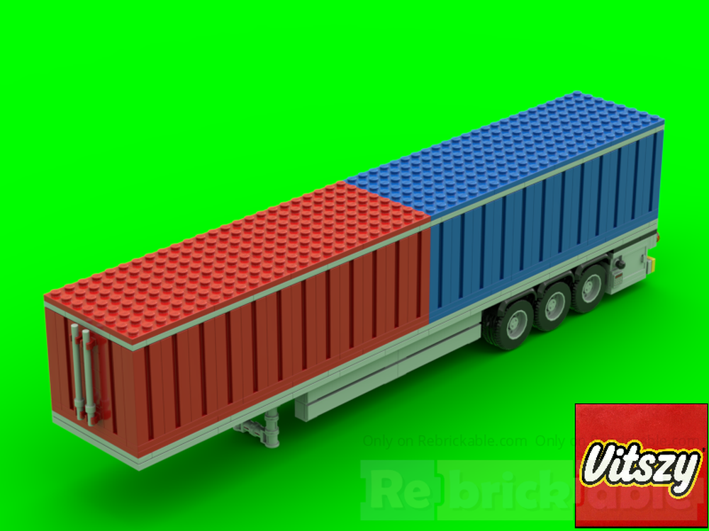 LEGO MOC-260904 Container trailer by Vitszy | Rebrickable - Build with LEGO