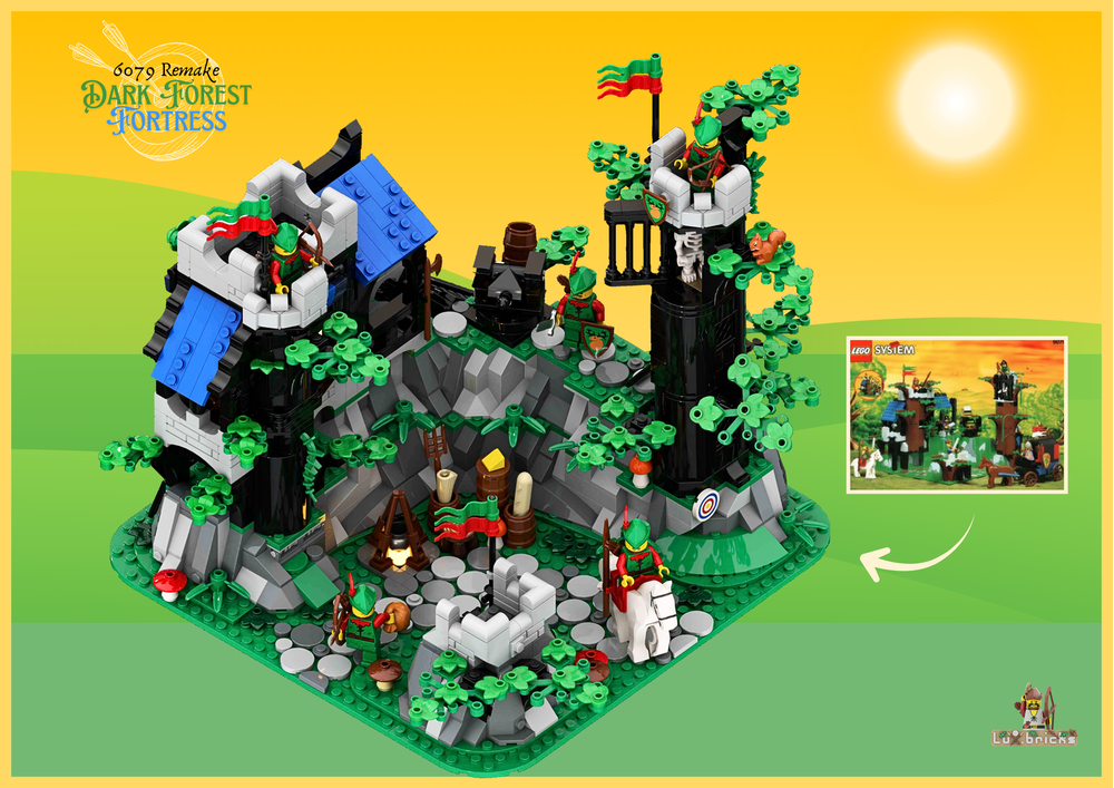 LEGO MOC-260959 6079 Dark Forest Fortress Remake by lux.bricks