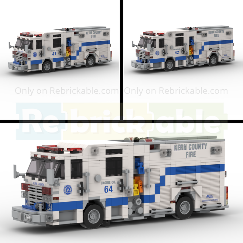 LEGO MOC-260977 2024 Pierce Enforcer PUC Fire Engine Kern County FD by ...