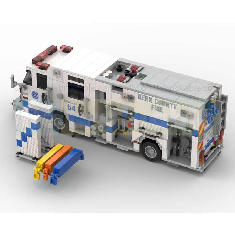 LEGO MOC-260977 2024 Pierce Enforcer PUC Fire Engine Kern County FD by ...