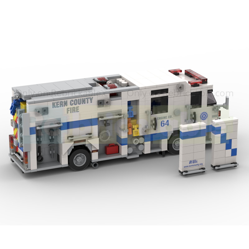 LEGO MOC-260977 2024 Pierce Enforcer PUC Fire Engine Kern County FD by ...
