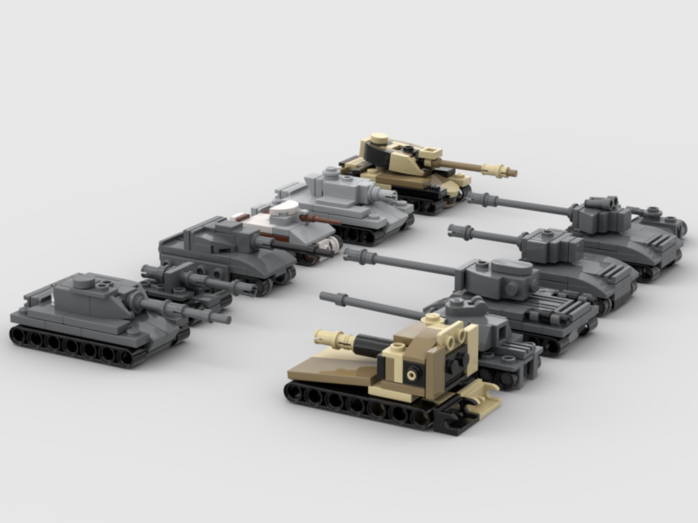 LEGO MOC-260978 US Micro Tanks Set by BrickAddiction | Rebrickable ...