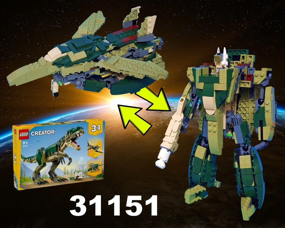 LEGO MOC-260984 VF-1 Valkyrie (Macross) / Jetfire (g1 Transformers