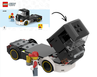 60488 - Fries Food Truck With Foldable Truck Cab