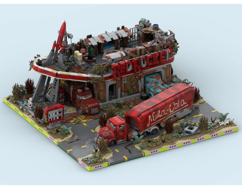 LEGO MOC-261090 MILS Wasteland Road Intersection 16 Studs Wide (Fallout ...