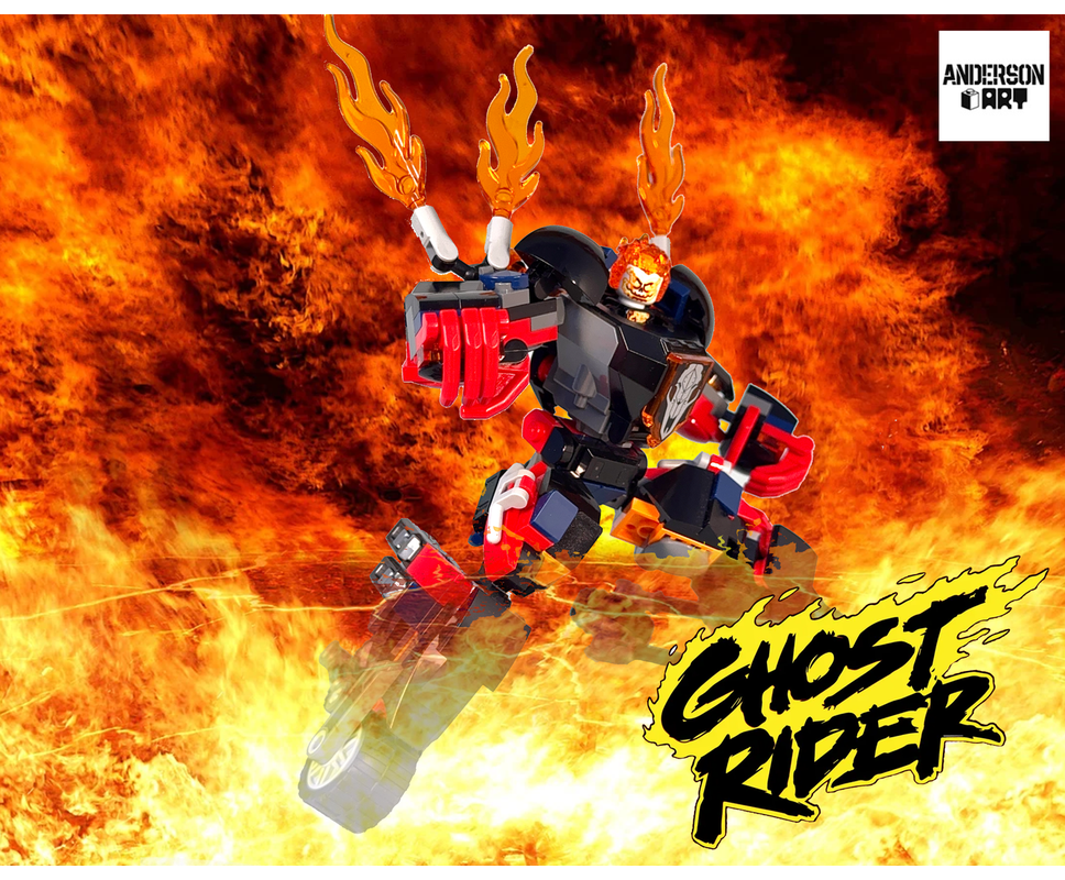 LEGO MOC-261117 Ghost Rider Mech by anderson_brick_art | Rebrickable ...