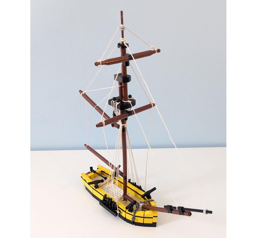 LEGO MOC-261176 Small Sloop by TundO | Rebrickable - Build with LEGO