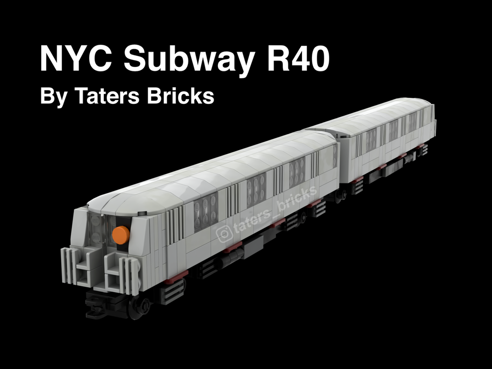 LEGO MOC-261271 NYC R40 Subway Car by Taters | Rebrickable - Build with ...