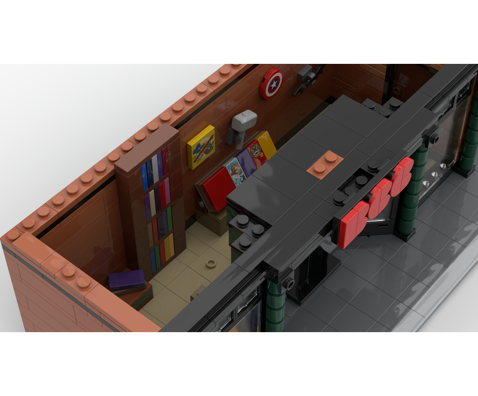 LEGO MOC-261475 Brick City Comic Book Shop Modular by Check_out_my ...