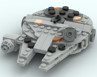 Micro-scale Millennium-falcon + landing gear MOC