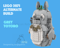 LEGO MOC-261735 31171 Grey Totoro by zengogobrick | Rebrickable