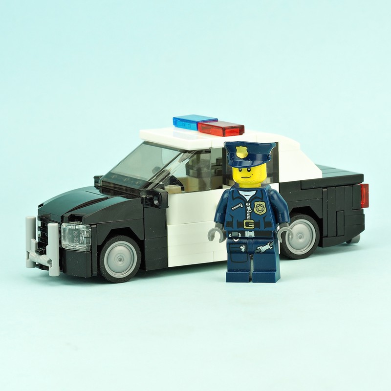 a lego police car