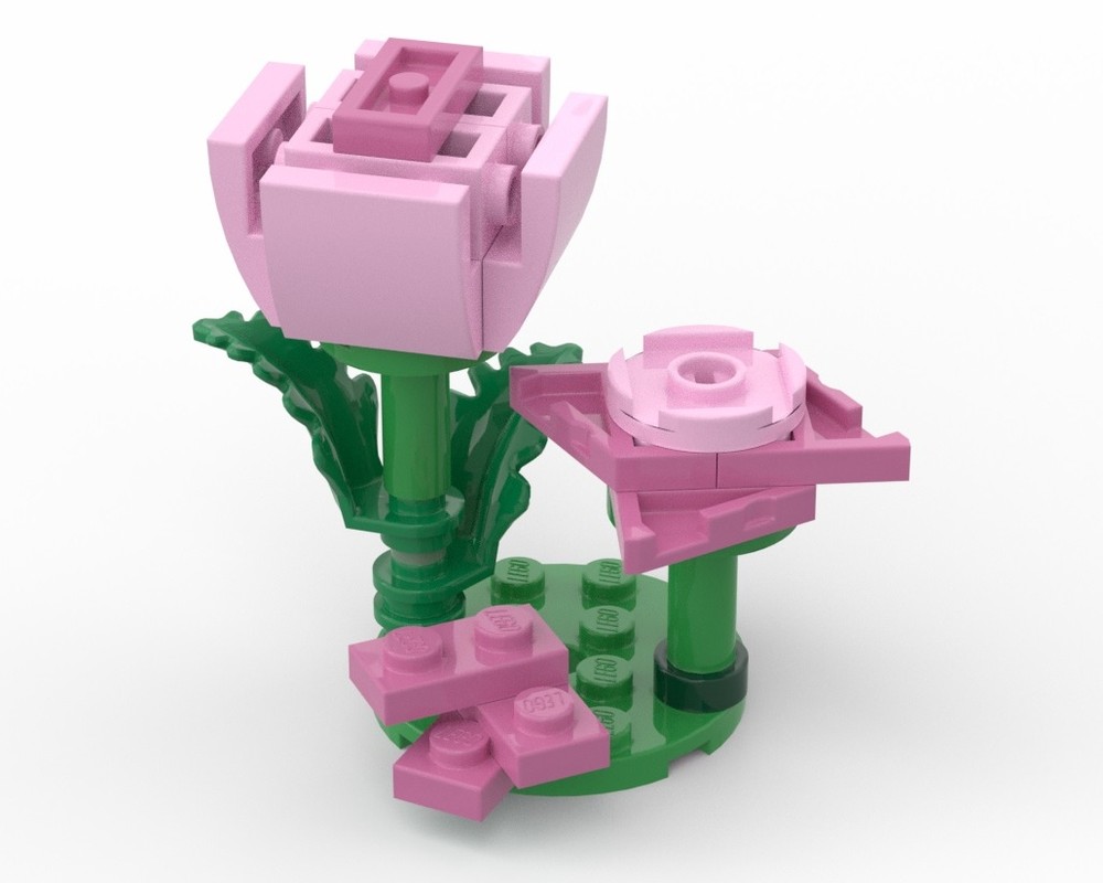 LEGO MOC-261798 Micro Pink Flowers by LegoFever | Rebrickable - Build ...