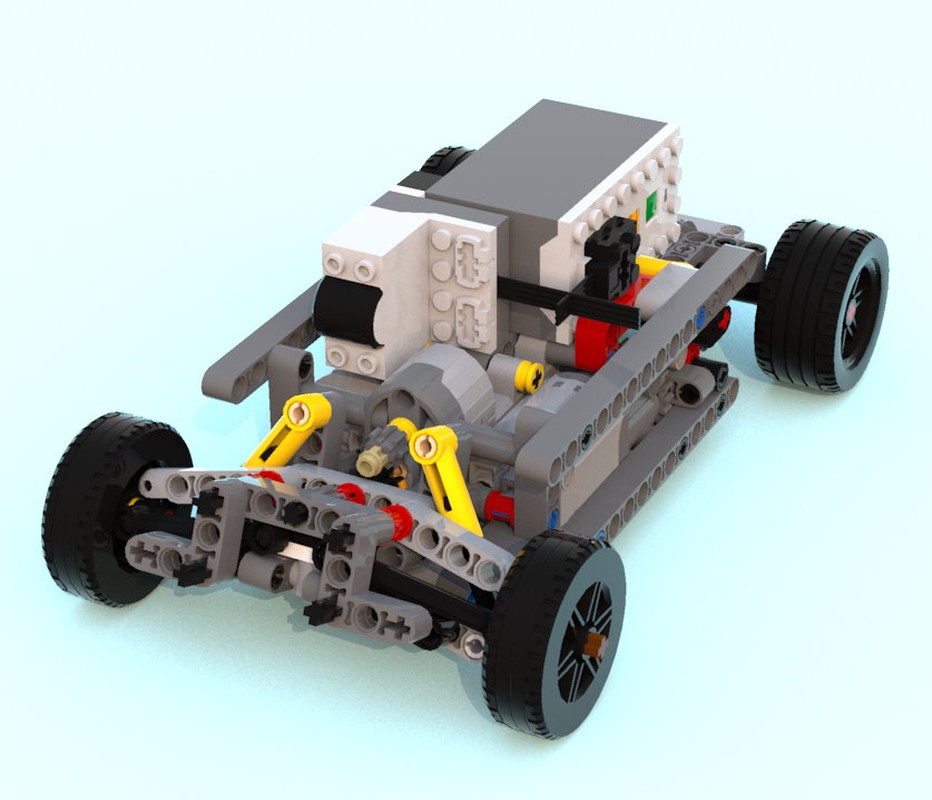 LEGO MOC-26185 Compact RWD chassis (Technic 2019) | Rebrickable - Build ...